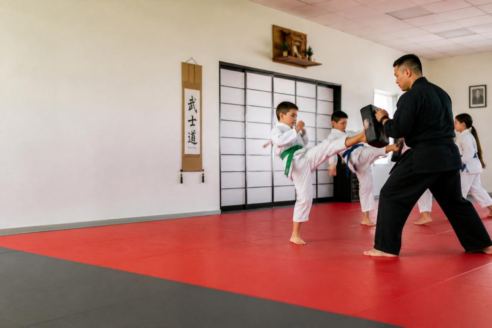 Is Your Child students training together at Go No Sen Karate in Peekskill
