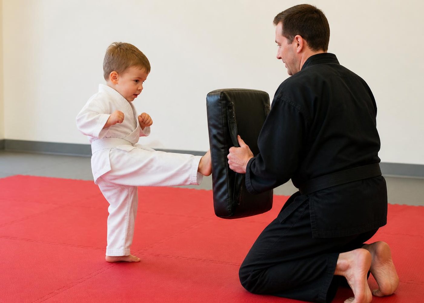 Big Energy. students practicing drills during class at Go No Sen Karate in Peekskill