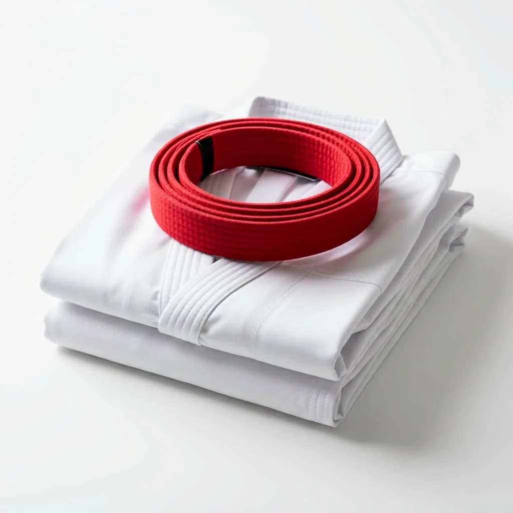 The free uniform and gear included with the $49 intro offer at Go No Sen Karate
